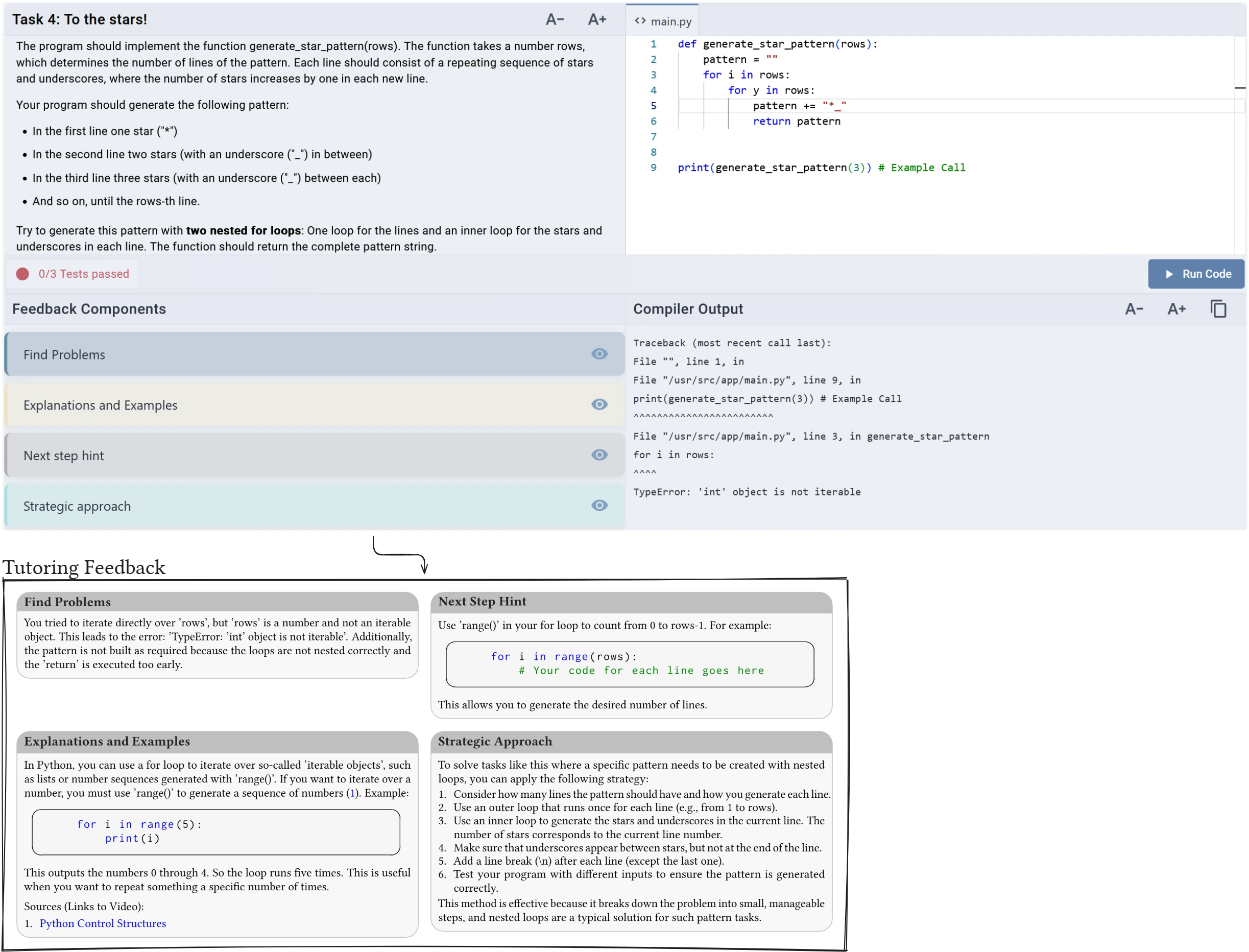 Tutor Kai Feedback Example
